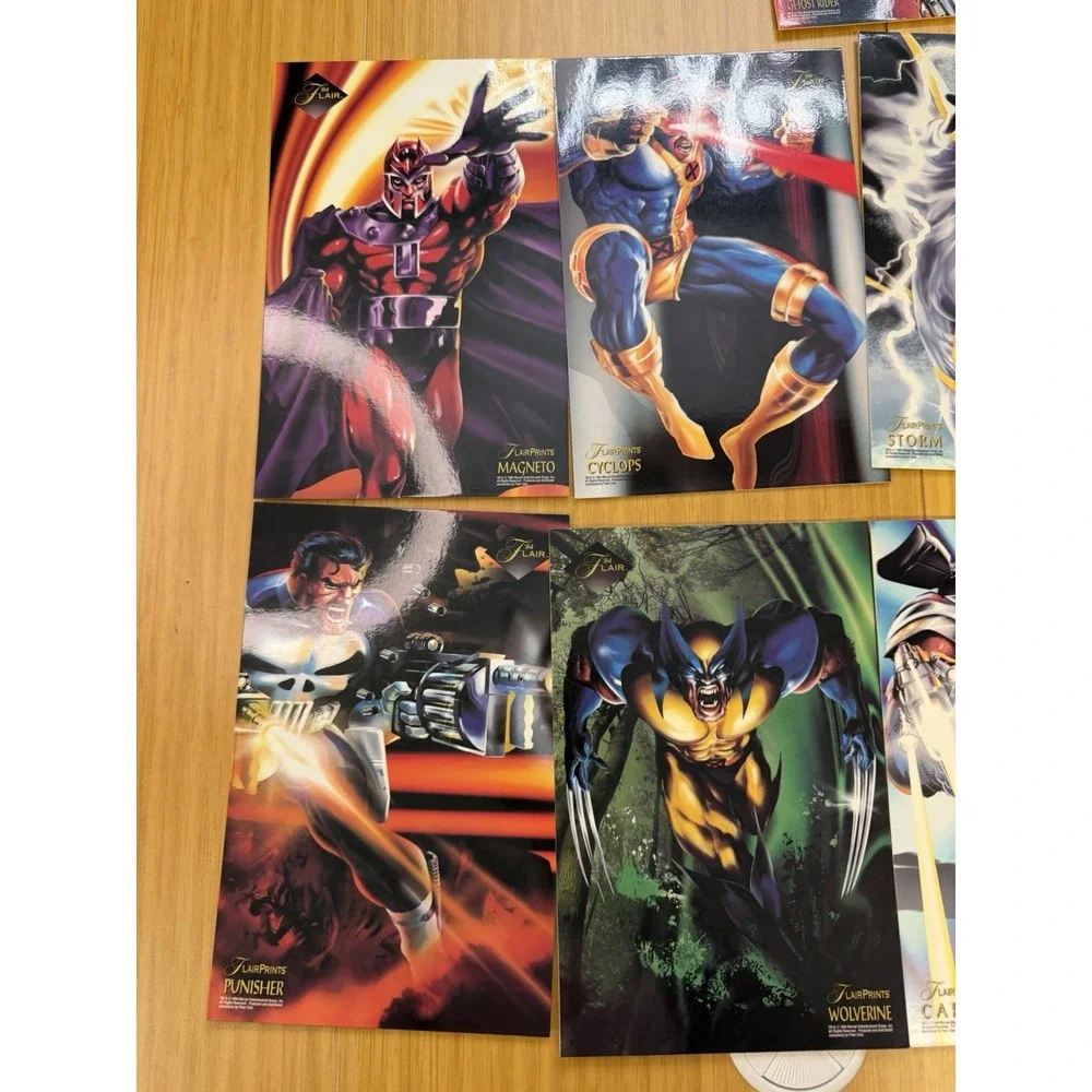 1994 MARVEL Annual Flair Prints Jumbo 9 Card Set
